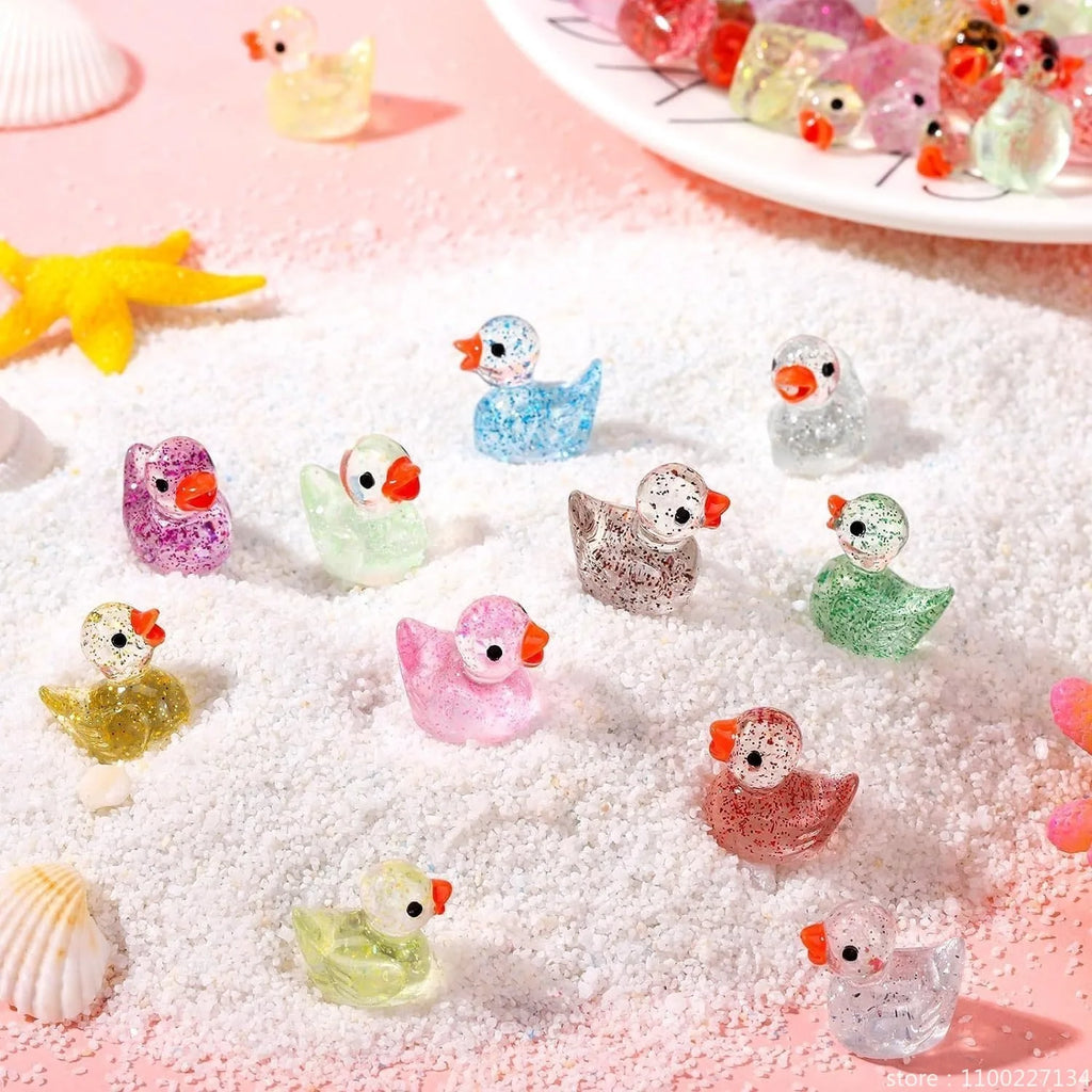 Mini Resin Duck Collectible Set