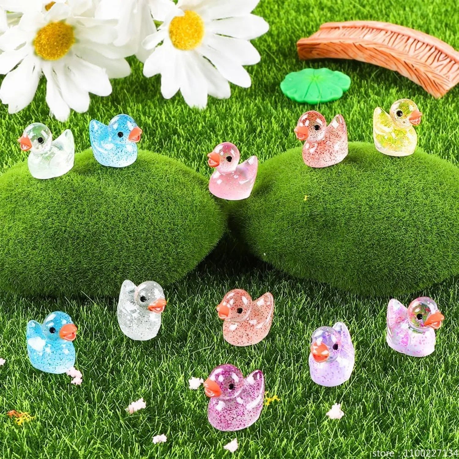 Mini Resin Duck Collectible Set