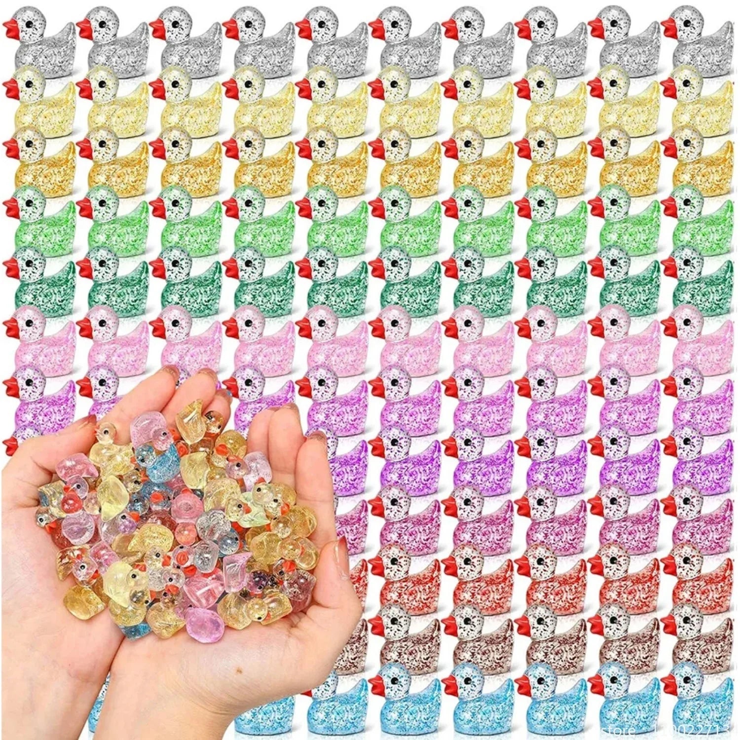 Mini Resin Duck Collectible Set